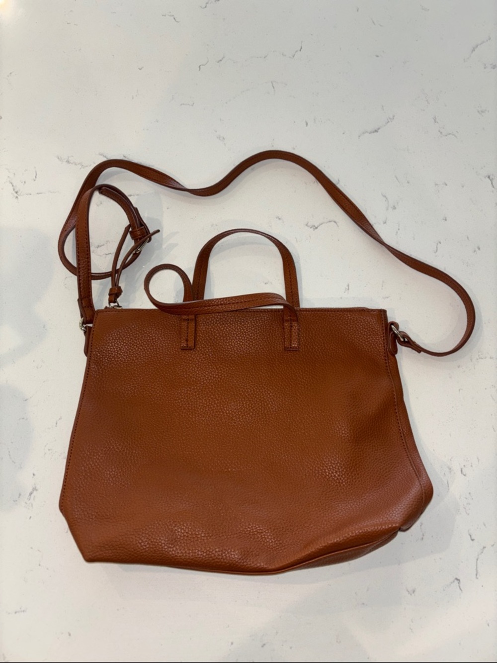Classic Brown Leather Crossbody Bag
